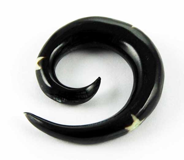 Body Piercing Expander Horn With Tattoo 6mm