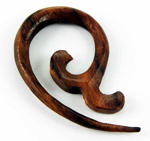 Body Piercing Expander Wood Tail 6mm