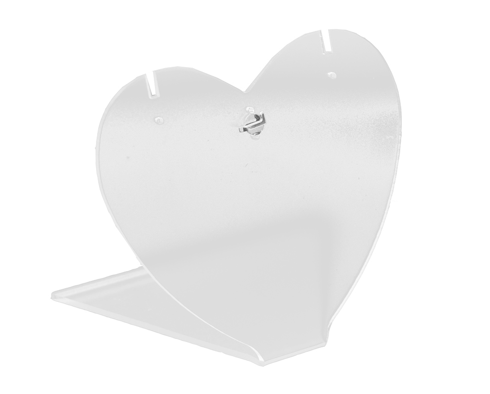 Display Acrylic Heart Shape H8xw8cm