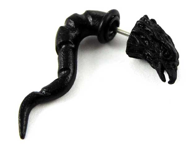 Body Piercing Fake Stretcher Eagle Head