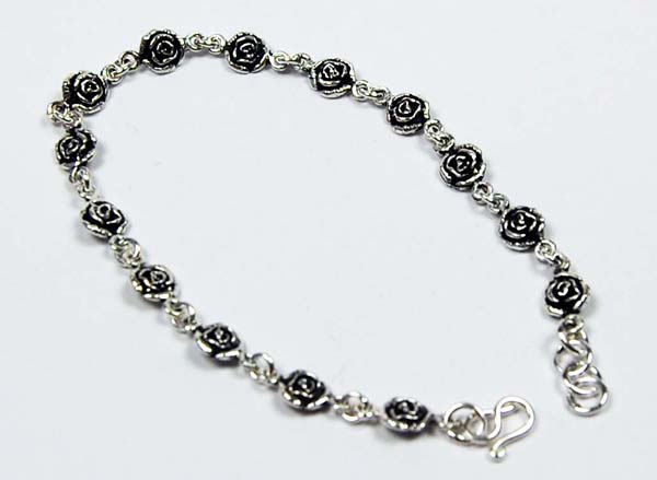 Bracelet Silver Roses