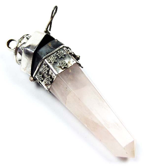 Pendant Pendulum Point Rose Quartz