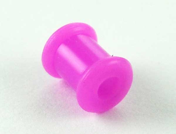 Body Piercing Tunnel Purple Silicone 6mm