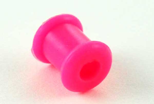 Body Piercing Tunnel Pink Silicone 4mm