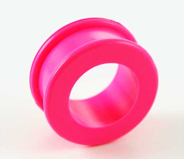 Body Piercing Tunnel Pink Silicone 30mm