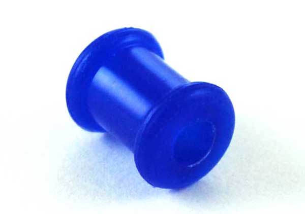 Body Piercing Tunnel Blue Silicone 5mm
