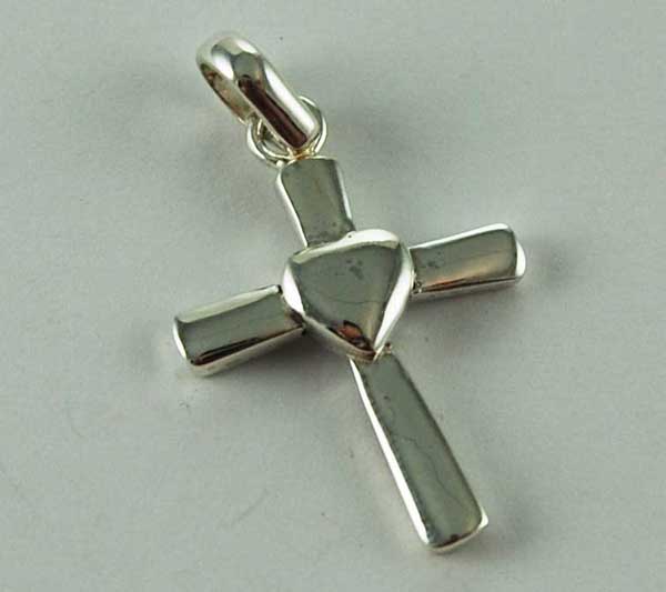 Pendant Silver Cross Plain