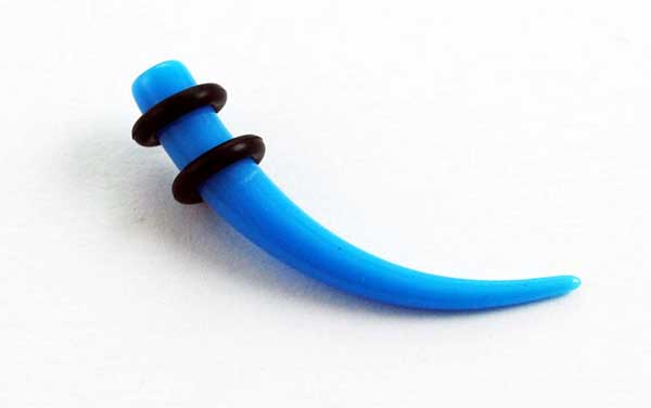 Body Piercing Stretcher Curved Light Blue Neon 3mm