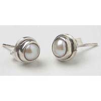 Silver Earring Stone 925 Sterling Silver