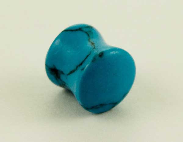 Body Piercing Plug Turquoise 10mm