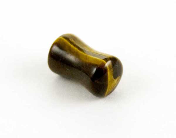 Body Piercing Plug Tigers Eye 6mm