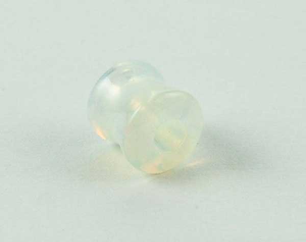 Body Piercing Plug Hollow Moonstone 10mm