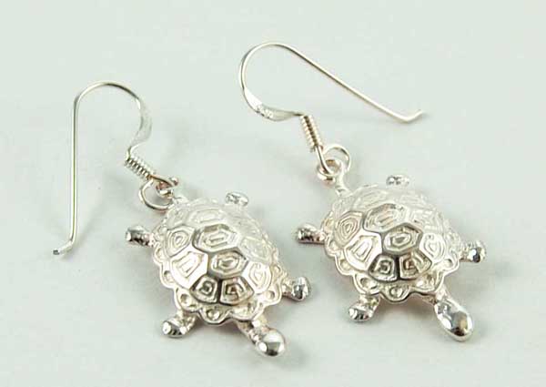 Earring Silver Turtles