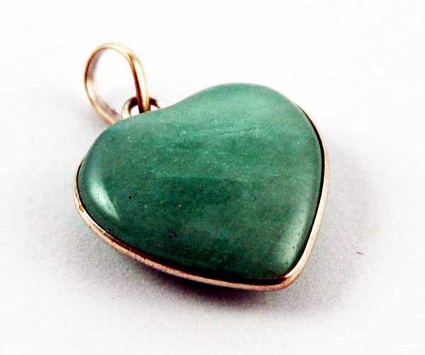 Pendant Heart Plain Aventurine