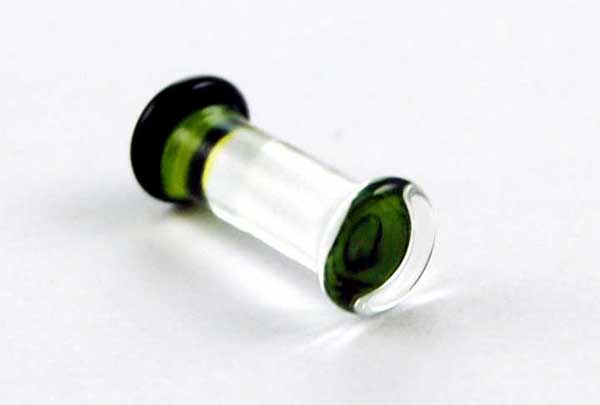 Body Piercing Plug Glass 5mm Multi Colour