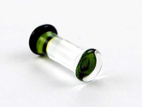 Body Piercing Plug Glass 8mm Multi Colour