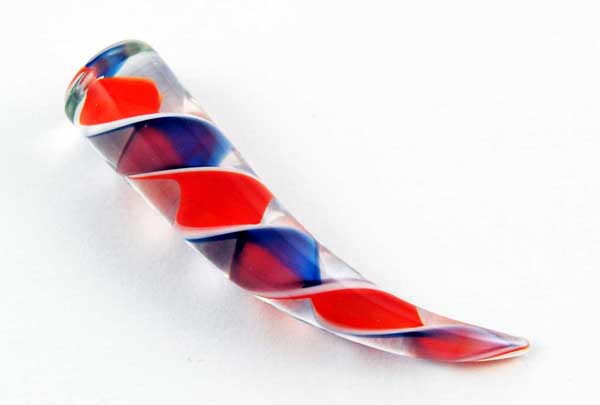 Body Piercing Curved Glass 11mm Pink