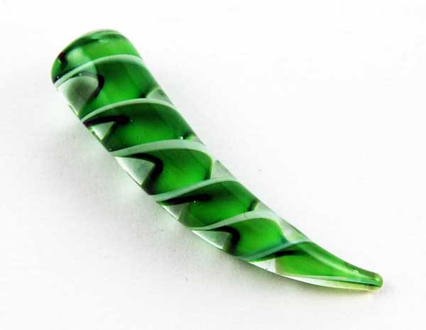 Body Piercing Curved Glass 11mm Dark Green