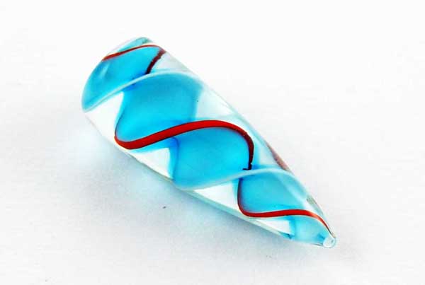 Body Piercing Stretcher Glass Straight 11mm Blue