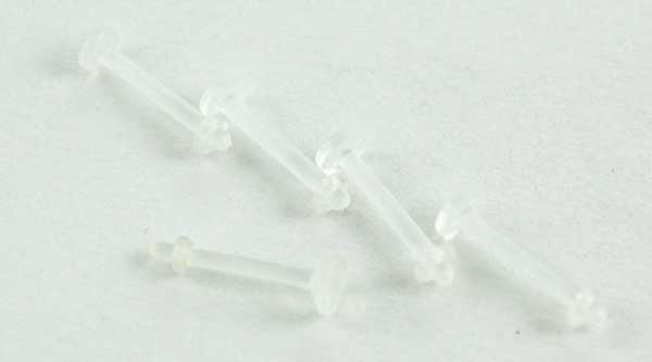 Body Piercing Retainer Labret Clear 1.2mm