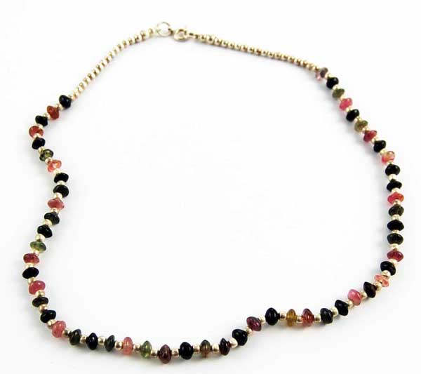 N/Lace Silver Multi Bead Stone