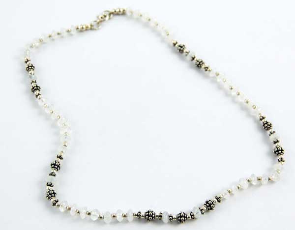 N/Lace Silver With Moonstone Beads