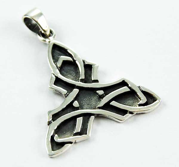 Pendant Silver Triangle Weave
