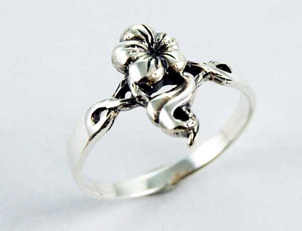 Ring Silver Flowers