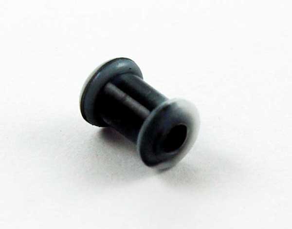Body Piercing Tunnel Silicone Marble Black 5mm
