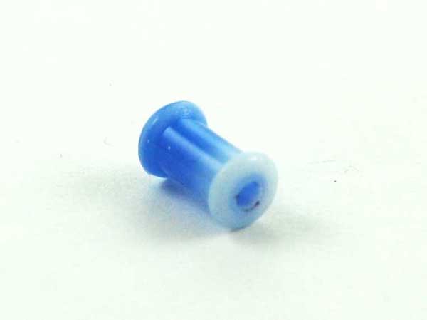 Body Piercing Tunnel Silicone Marble Blue 4mm