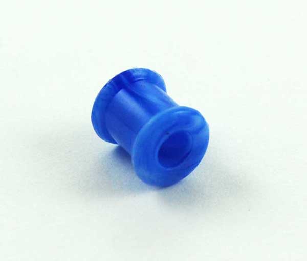 Body Piercing Tunnel Silicone Marble Blue 8mm