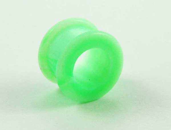 Body Piercing Tunnel Silicone Marble Green 14mm