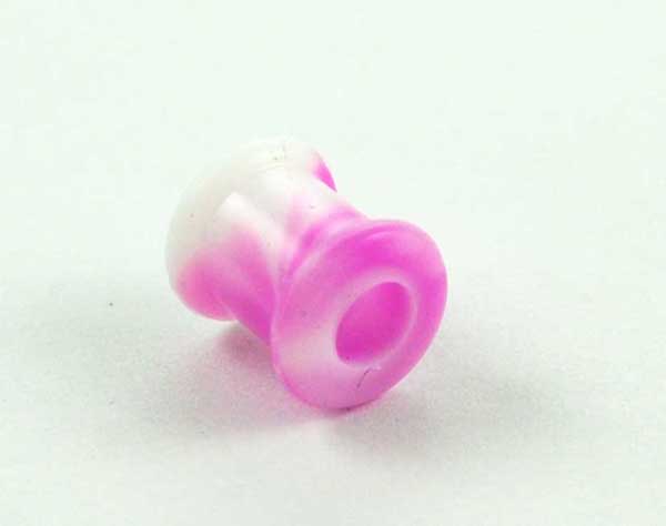 Body Piercing Tunnel Silicone Marble Purple 8mm