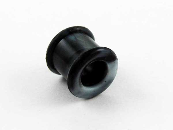 Body Piercing Tunnel Silicone 2-Tone Black 10mm