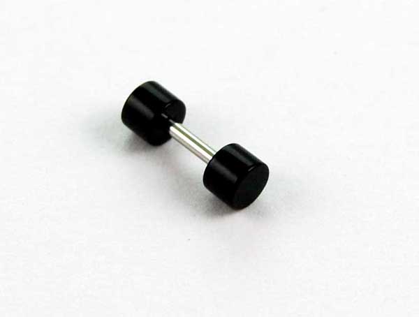 Plug Fake Neon Acrylic Black 4mm