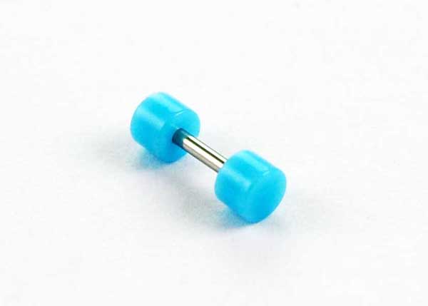Plug Fake Neon Acrylic Light Blue 4mm
