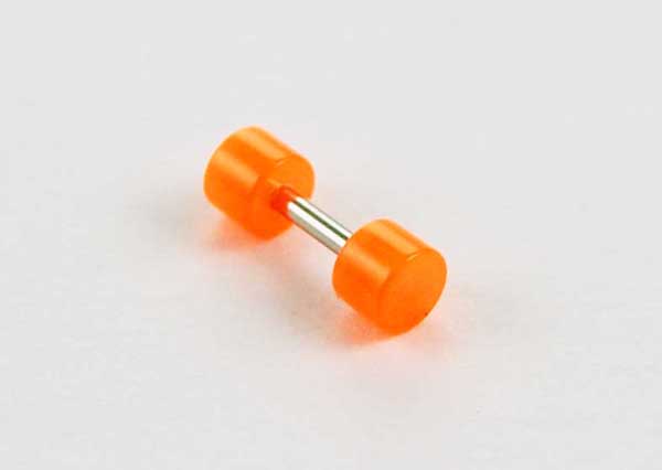 Plug Fake Neon Acrylic Orange 4mm