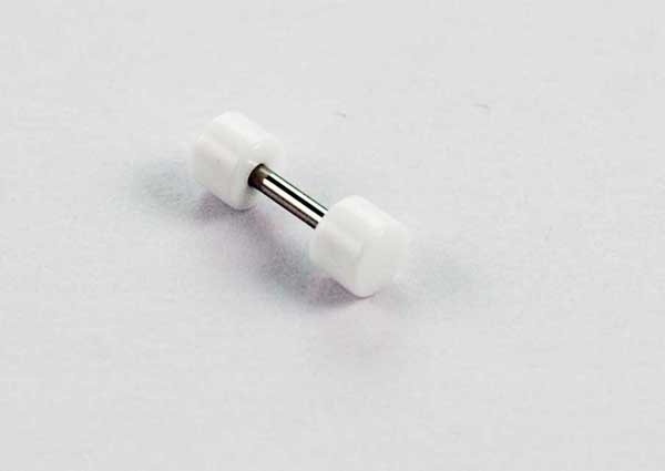 Plug Fake Neon Acrylic White 6mm