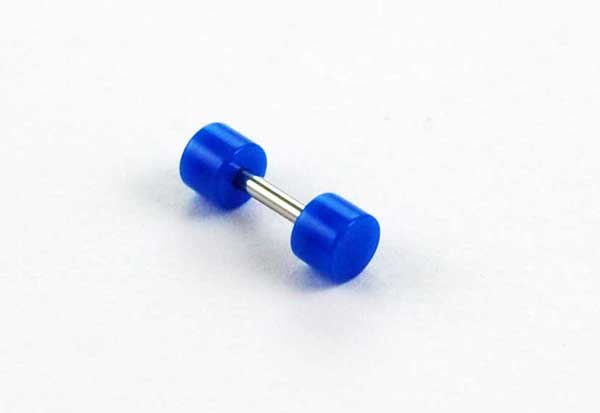 Plug Fake Neon Acrylic Blue 6mm