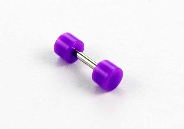Plug Fake Neon Acrylic Purple 6mm