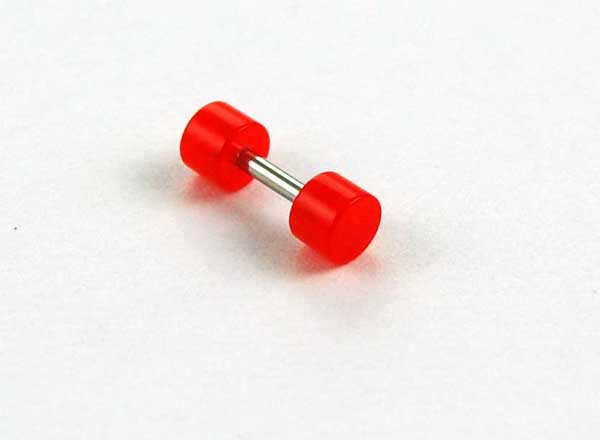 Plug Fake Neon Acrylic Red 8mm