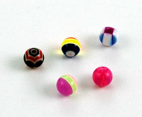 Body Piercing Acrylic Ball 5mm 5pcs