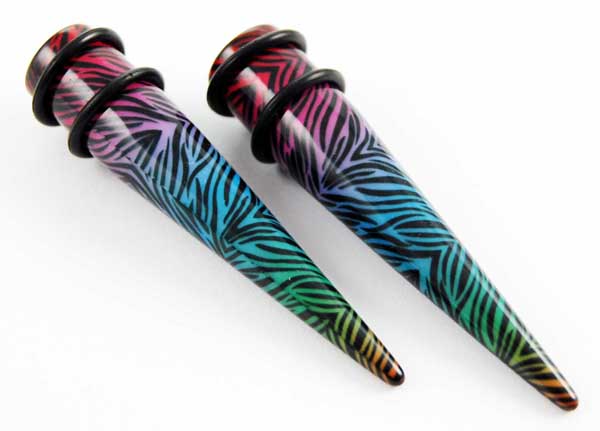 Body Piercing Expander UV Multi Print 4mm 2pcs