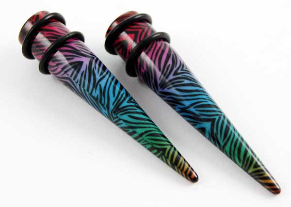 Body Piercing Expander UV Multi Print 5mm 2pcs