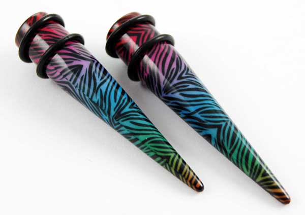 Body Piercing Expander UV Multi Print 6mm 2pcs