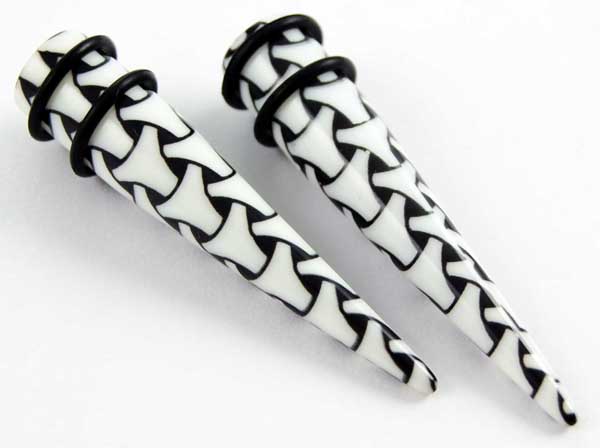 Body Piercing Expander UV Bone Design 12mm 2pcs