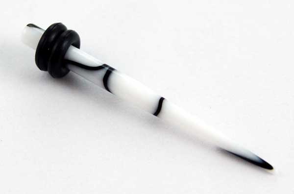 Body Piercing Stretcher Straight White 3mm