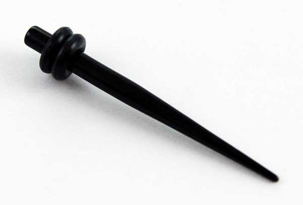 Body Piercing Stretcher Straight Black 3mm