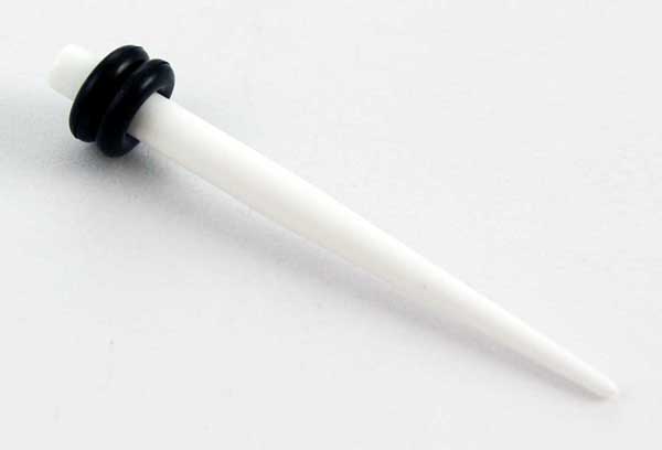 Body Piercing Stretcher Straight White 3mm