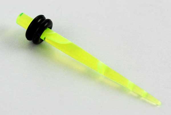 Body Piercing Stretcher Straight Green 3mm